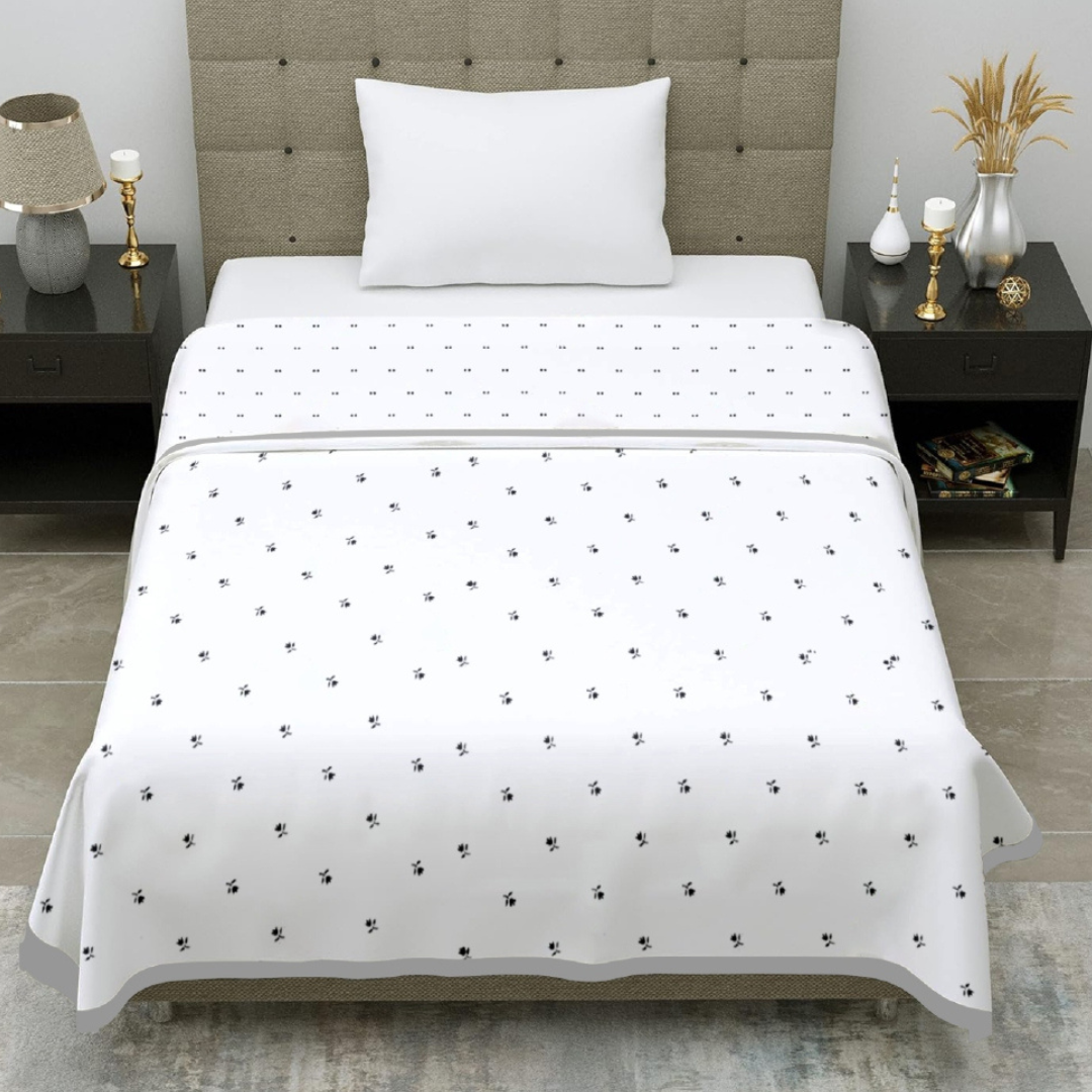 Premium Reversible Cotton Single Dohar | Soft & Breathable Summer Blanket