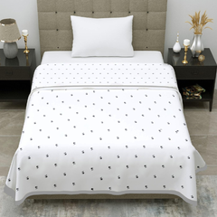 Premium Reversible Cotton Single Dohar | Soft & Breathable Summer Blanket