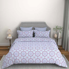 Bombay Dyeing  Epigram Double Bedsheet - 7877 Purple