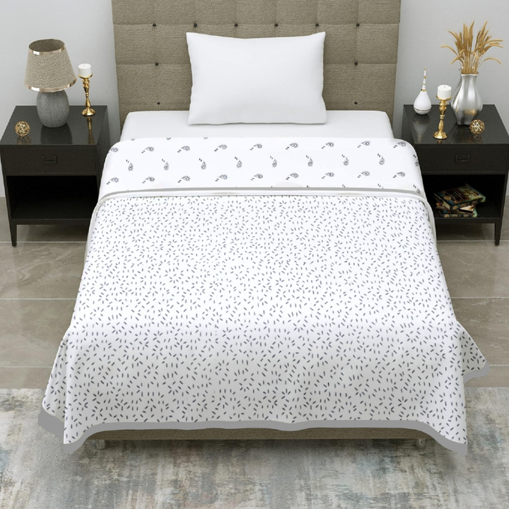 Premium Reversible Cotton Single Dohar | Soft & Breathable Summer Blanket