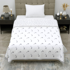 Premium Reversible Cotton Single Dohar | Soft & Breathable Summer Blanket