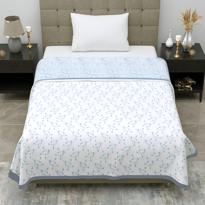 Premium Reversible Cotton Single Dohar | Soft & Breathable Summer Blanket