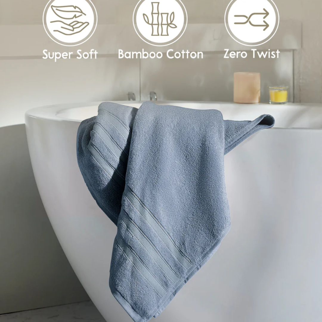Boutique Living Zen Living Bath Towels Blue Dawn