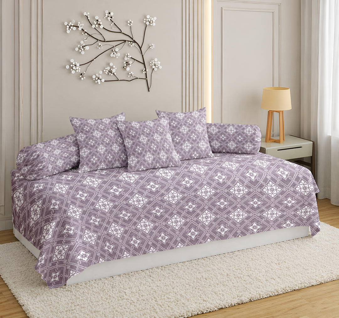 Satrangi Every Day  Diwan Set – Soft, Durable & Easy Care Comfort - 144TC