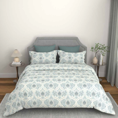 Bombay Dyeing  Epigram Double Bedsheet - 7880 Blue