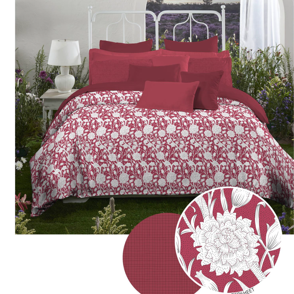 myTrident Aroma King Bedsheet – Petunia Strawberry