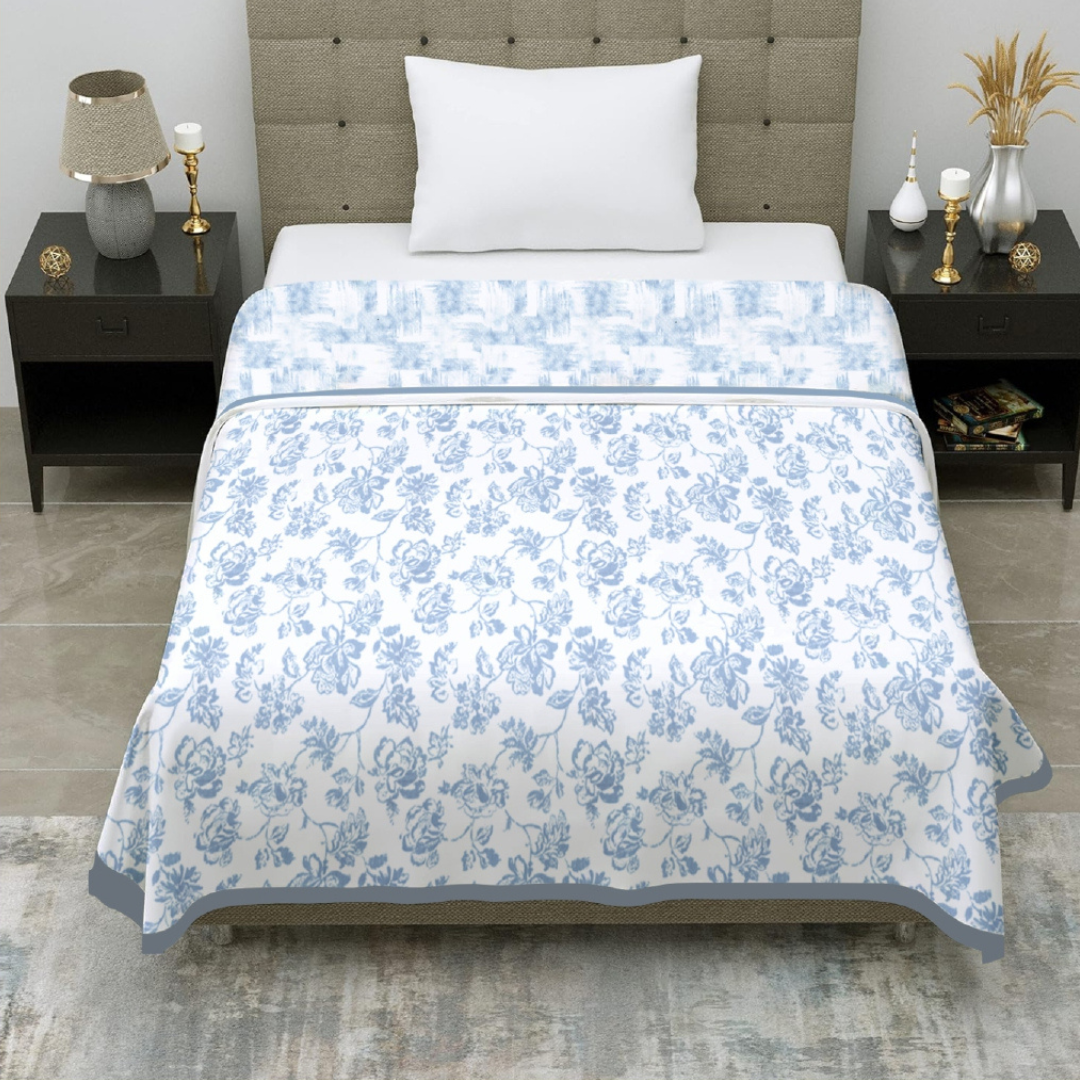 Premium Reversible Cotton Single Dohar | Soft & Breathable Summer Blanket