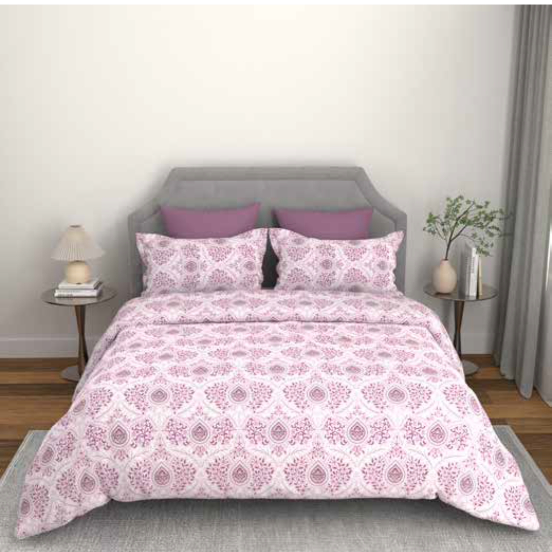 Bombay Dyeing  Epigram Double Bedsheet - 7880 pink