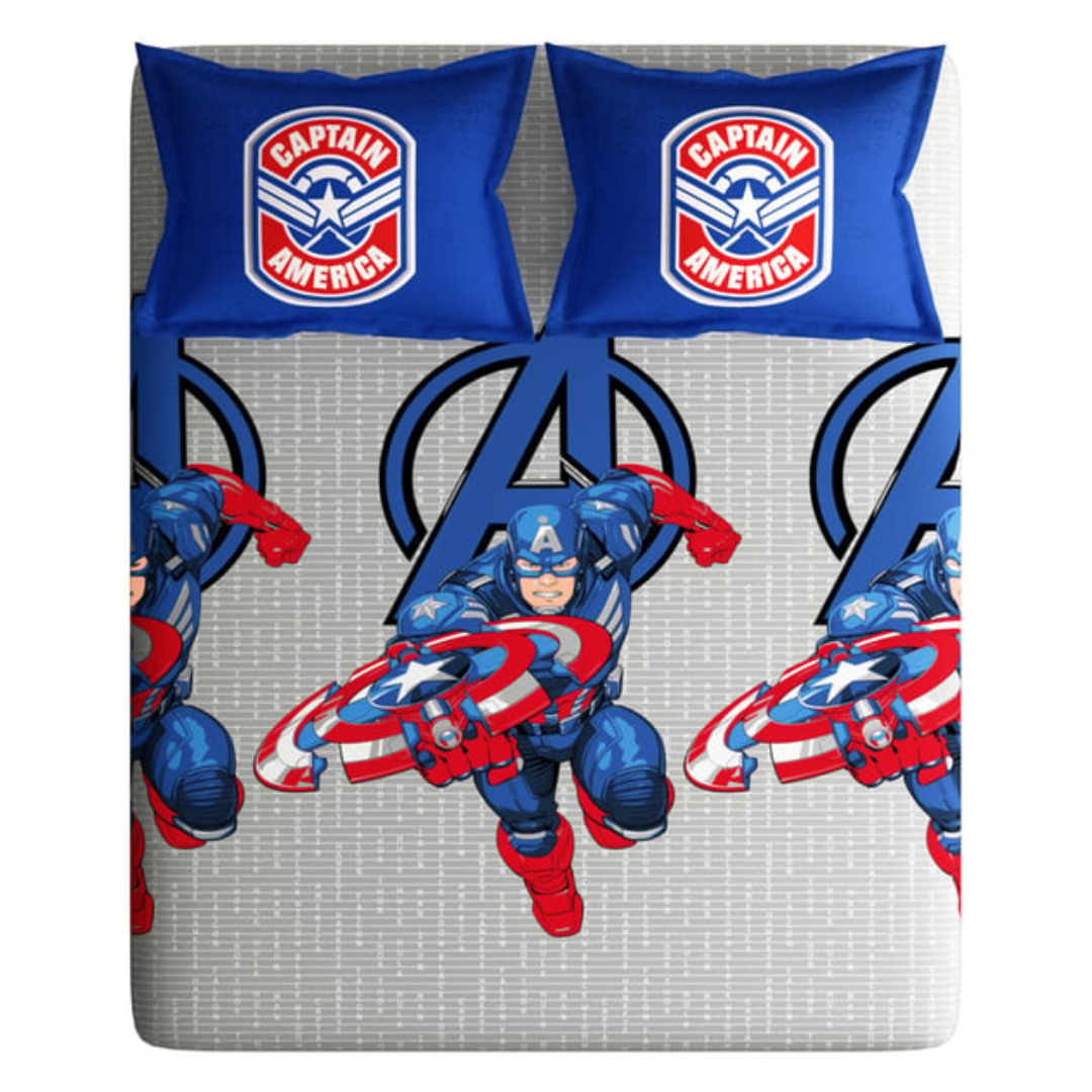Portico Kids  King Size Bedsheet – Captain America