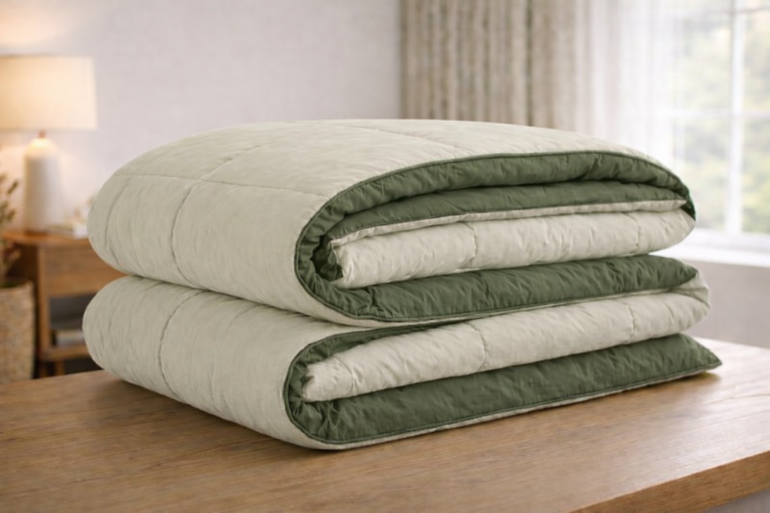 Olive & Sage All Season  Green Reversible Single Comforter