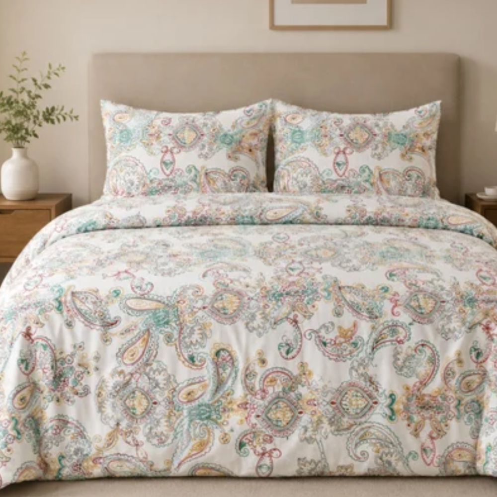 Satin Dreamz King Size Premium Bedsheet  | 100% Cotton |  300 TC Sateen | Smooth & Silky Feel |  White