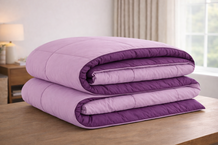 Plum & Lilac All Season Reversible Double Comforter