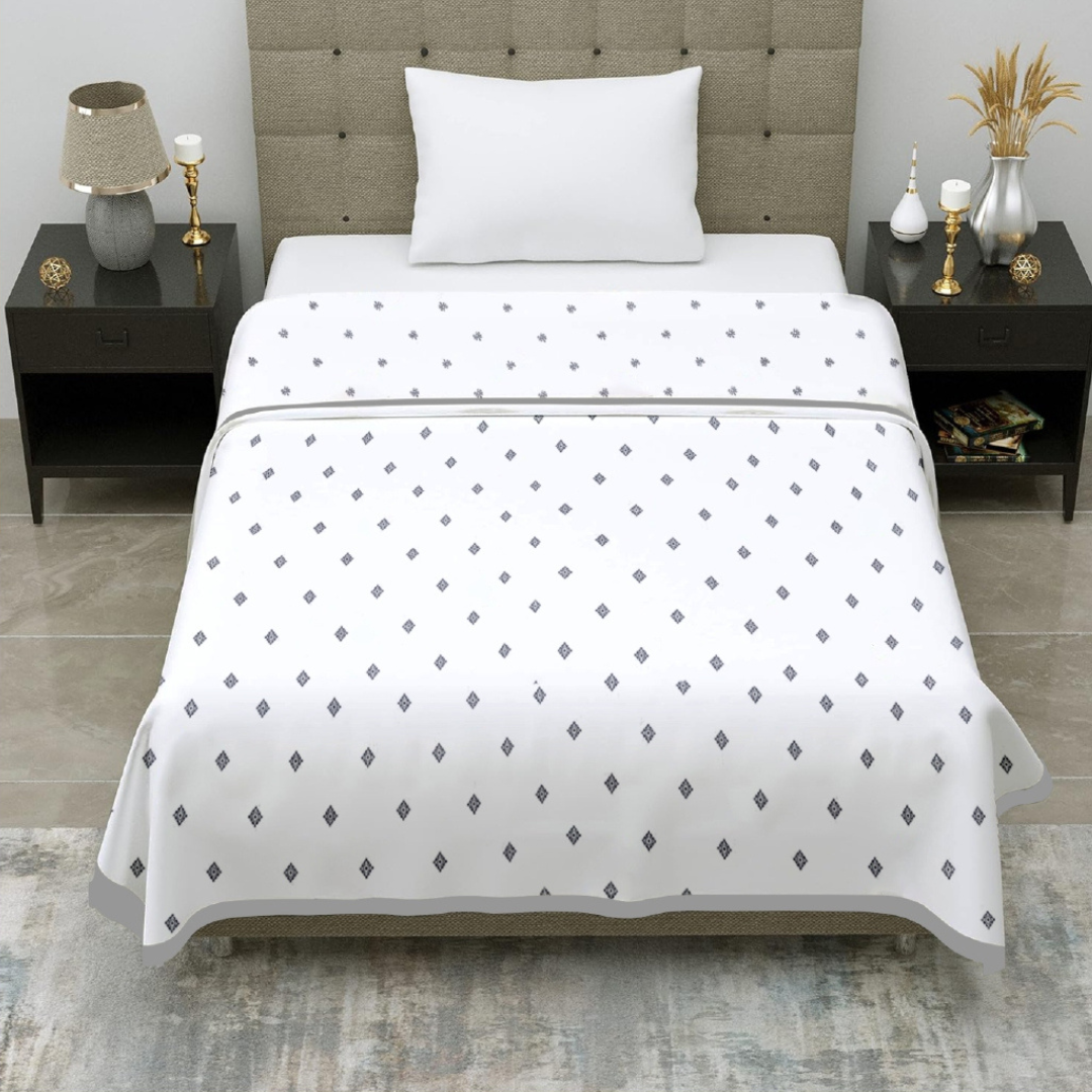 Premium Reversible Cotton Single Dohar | Soft & Breathable Summer Blanket
