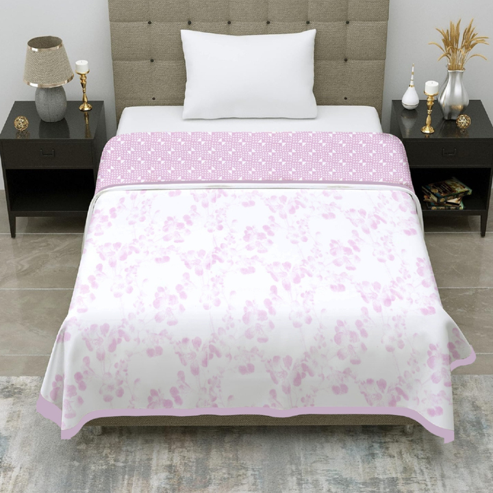 Premium Reversible Cotton Single Dohar | Soft & Breathable Summer Blanket