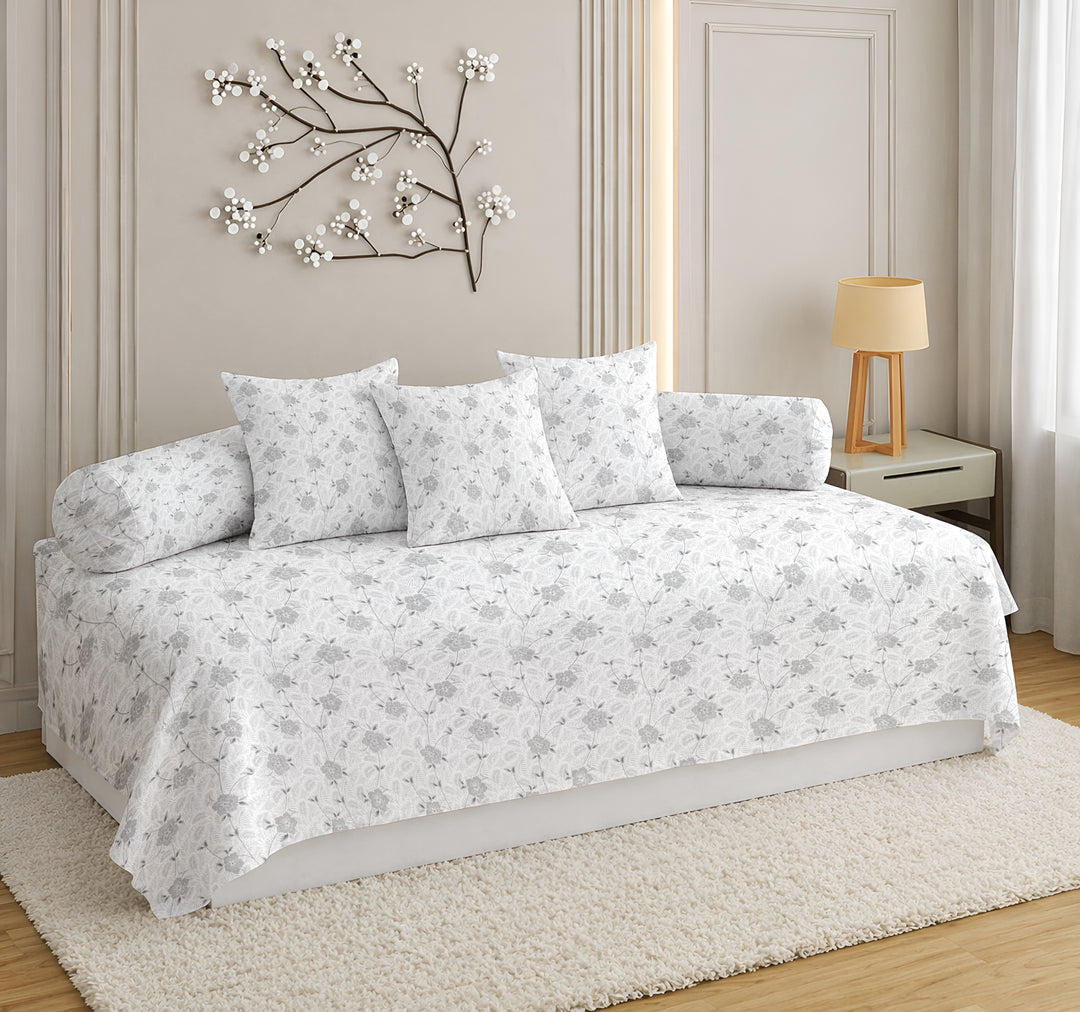 Satrangi Every Day  Diwan Set – Soft, Durable & Easy Care Comfort - 144TC