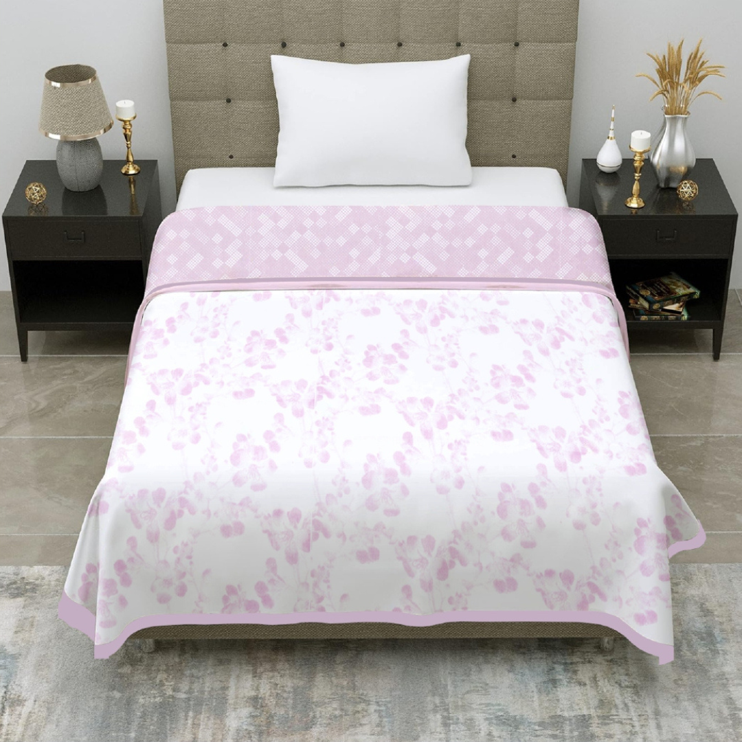 Premium Reversible Cotton Single Dohar | Soft & Breathable Summer Blanket