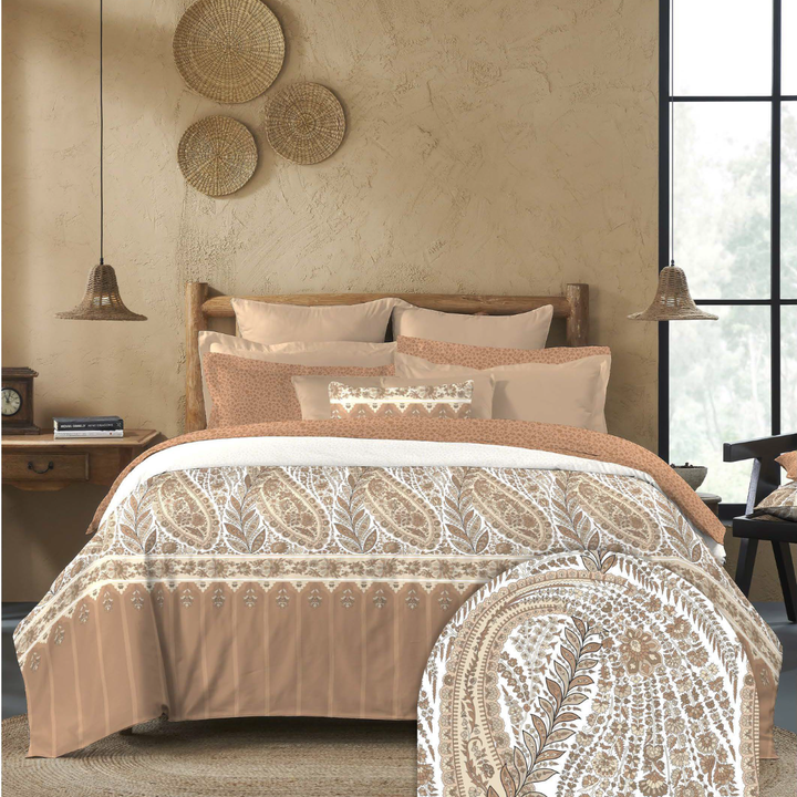 My Trident Sanskriti King Bedsheet - Kanni Brown