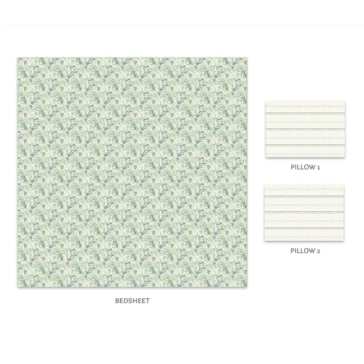 My Trident Aroma King Bedsheet – Poppy Green Apple