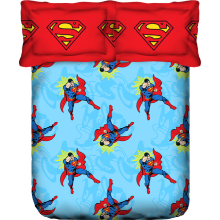 Portico Kids  Double Size Bedsheet – Superman Man of Steel
