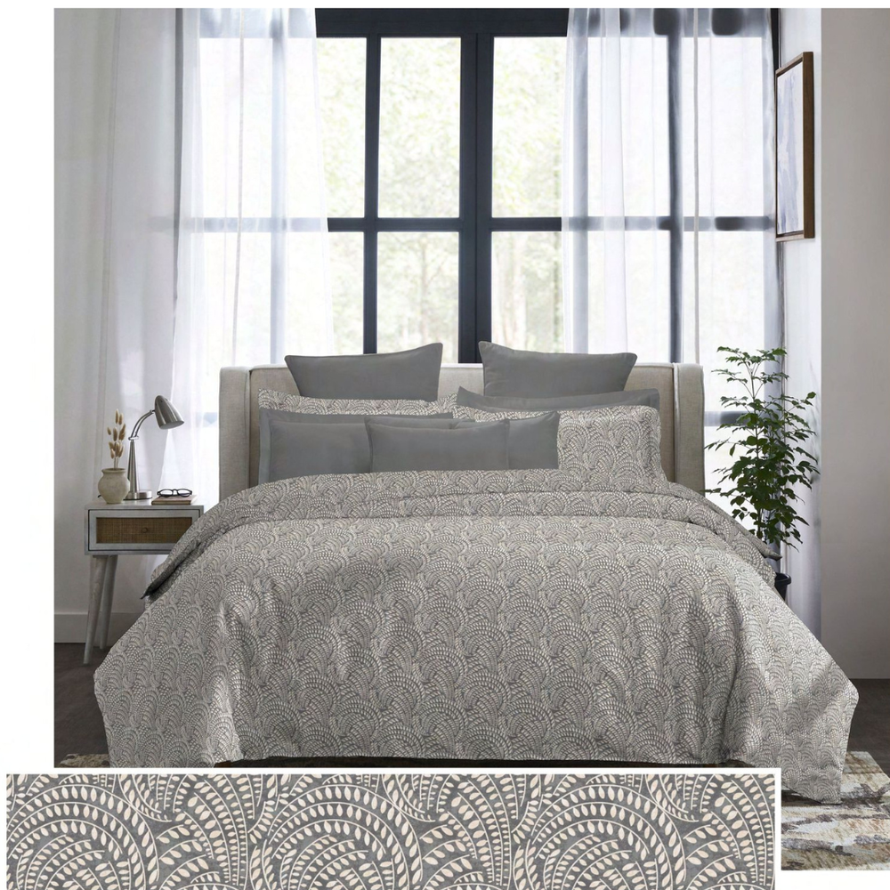 myTrident – Indulgence King Bedsheet - Notch Charcoal