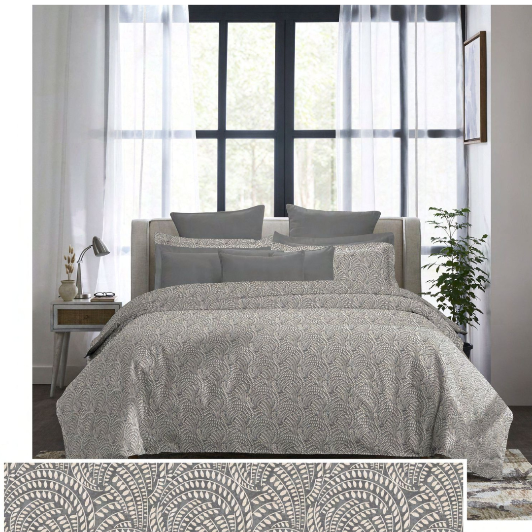 My Trident – Indulgence King Bedsheet - Notch Charcoal