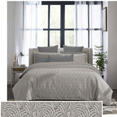 my Trident – Indulgence King Bedsheet - Notch Charcoal