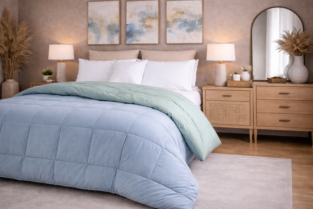 Sky & Denim All Season Reversible Double Comforter