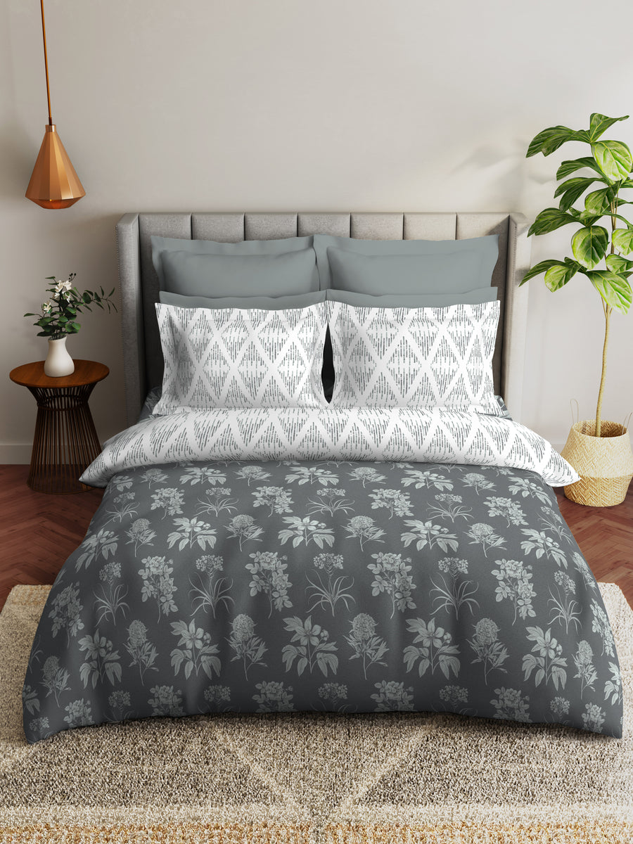 layers firenze king bedsheet with printed bed linen