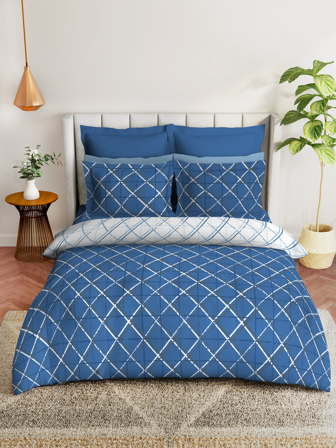 layers firenze king bedsheet with printed bed linen