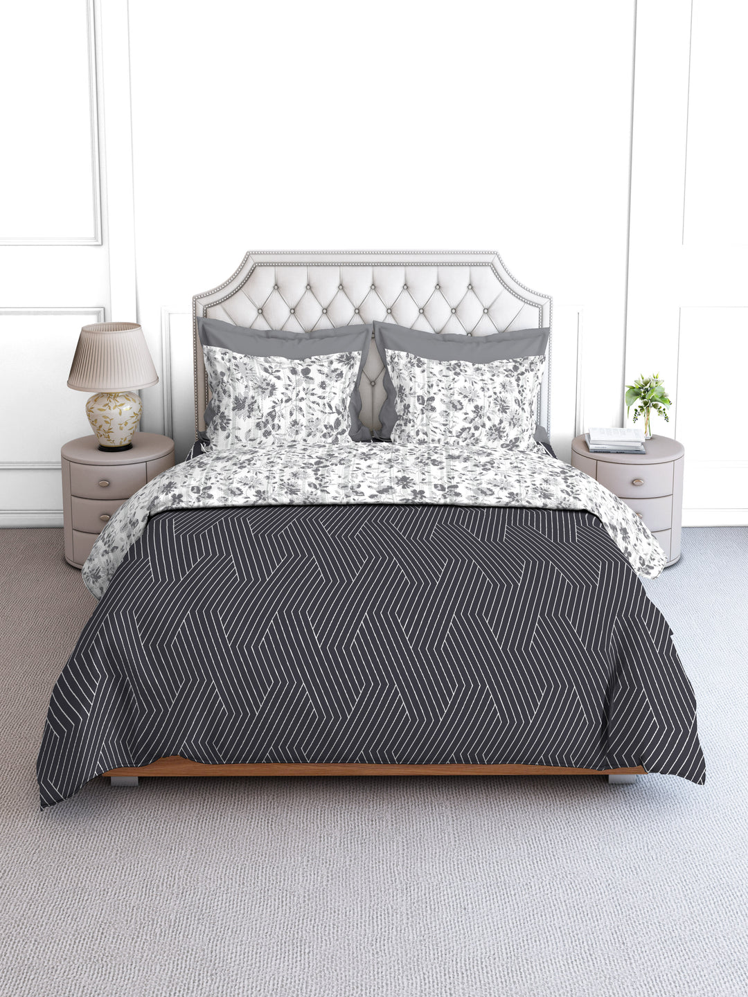 layers firenze single bedsheet with eclectic geometric and arnate designs 