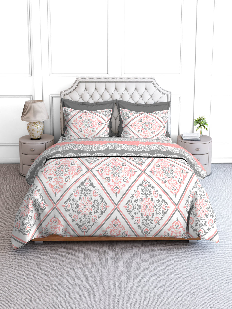 layers firenze king bedsheet with printed bed linen