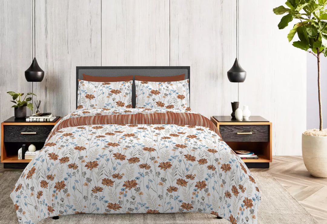 layers firenze single bedsheet with eclectic geometric and arnate designs 