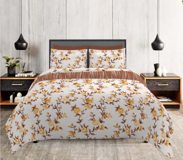 layers marigold king bedsheet with light weight and breathable