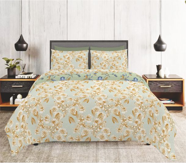 layers oriental fusion king bedsheet with light weight and breathable