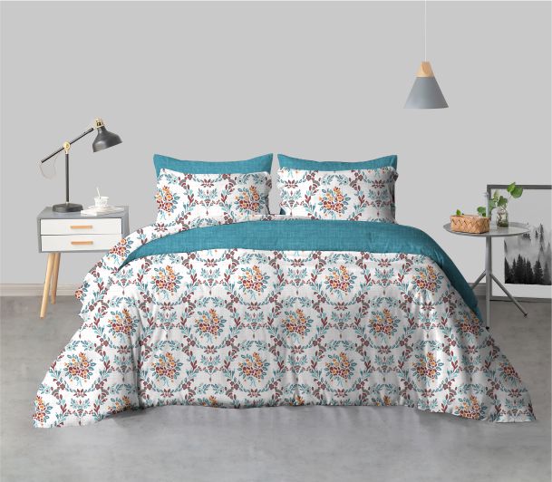 layers firenze floret king bedsheet with light weight and breathabl