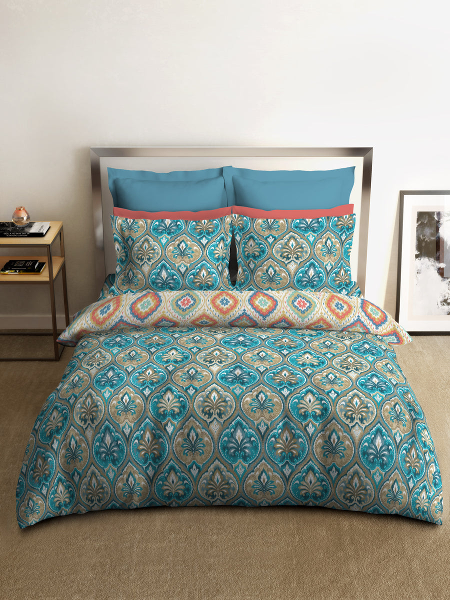 layers classic king bedsheet with printed bed linen