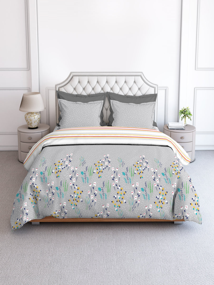 layers duracount single bedsheet with eclectic geometric and arnate designs