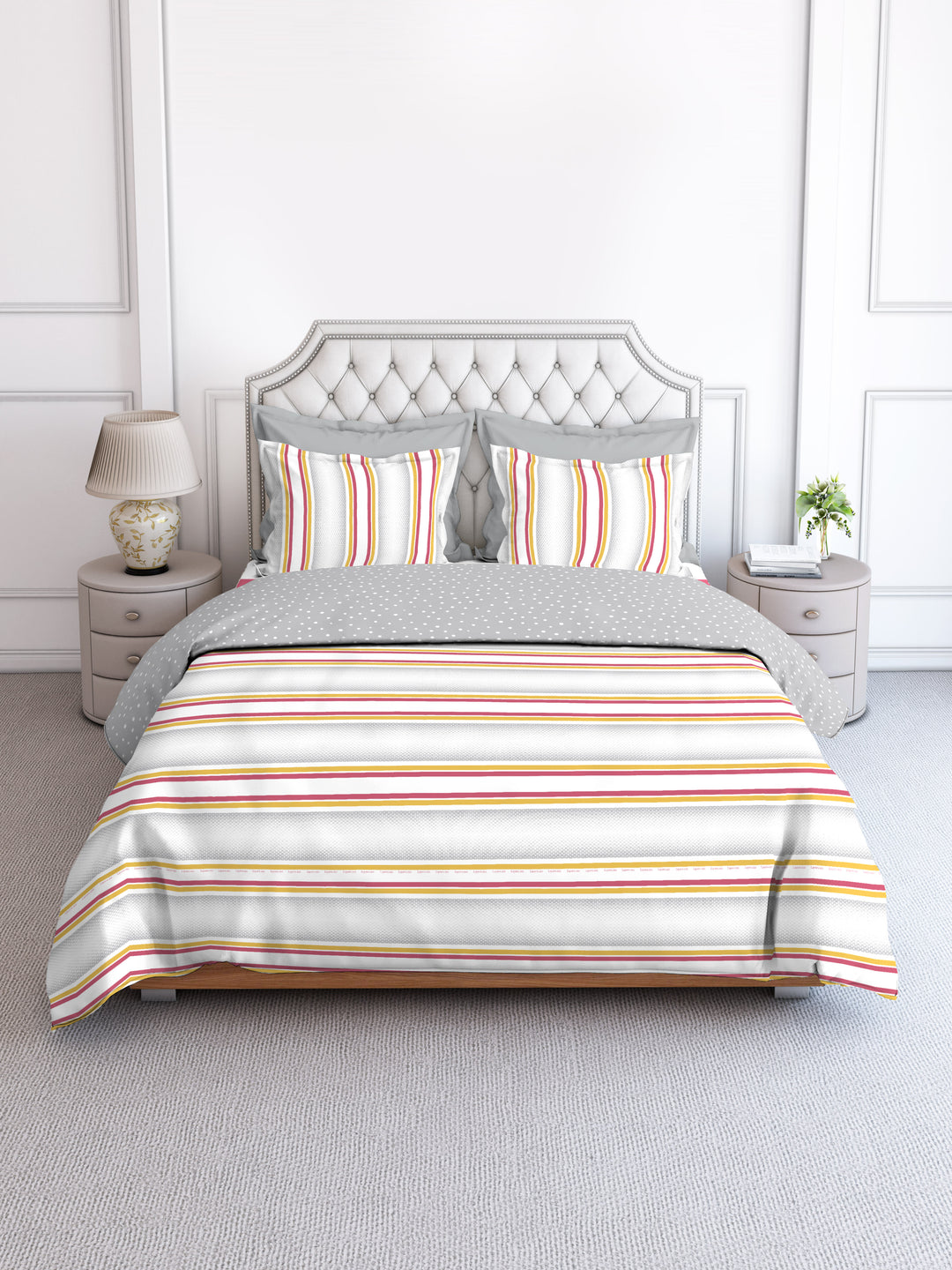 layers duracount single bedsheet with eclectic geometric and arnate designs