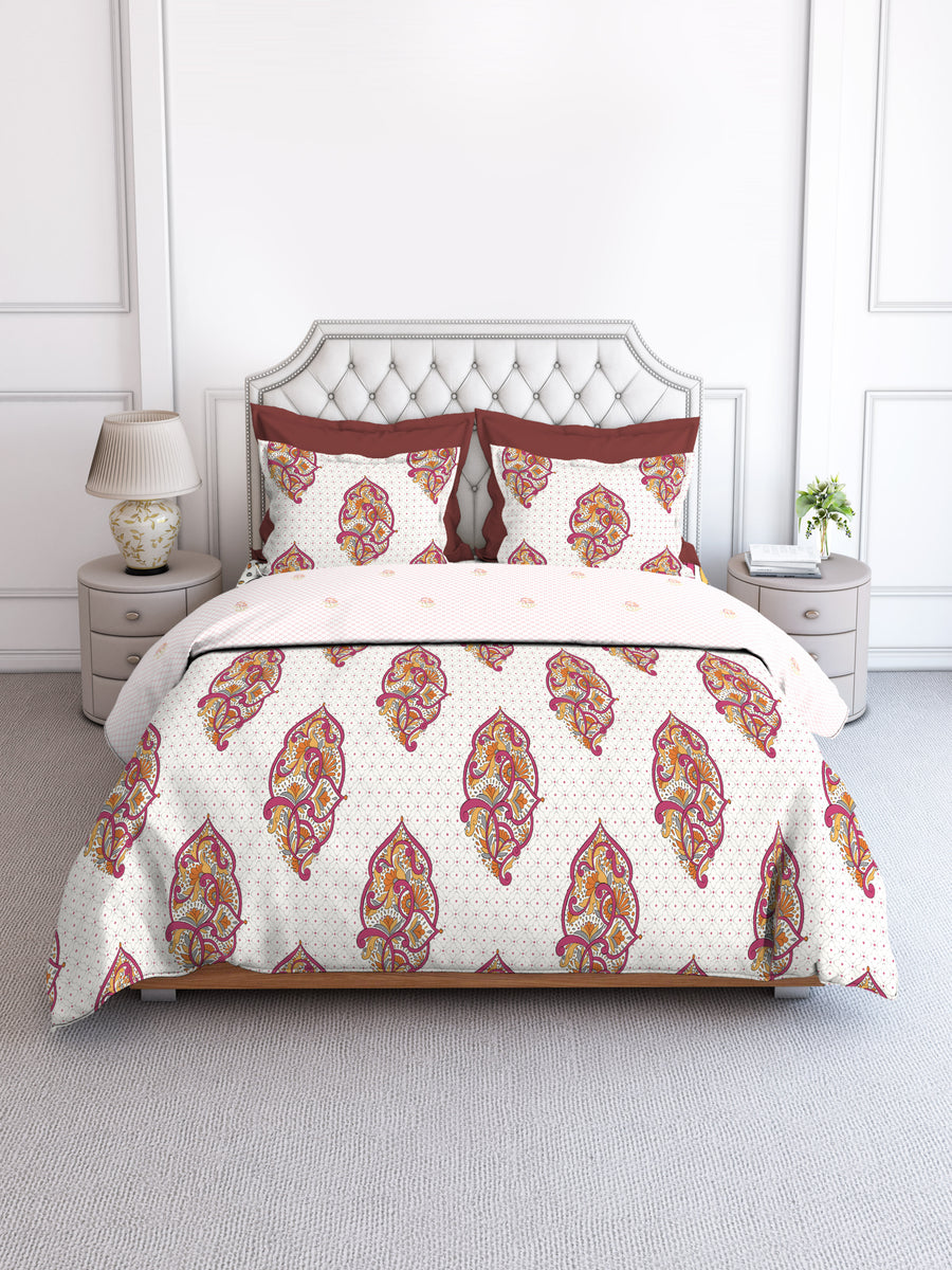 layers duracount single bedsheet with eclectic geometric and arnate designs