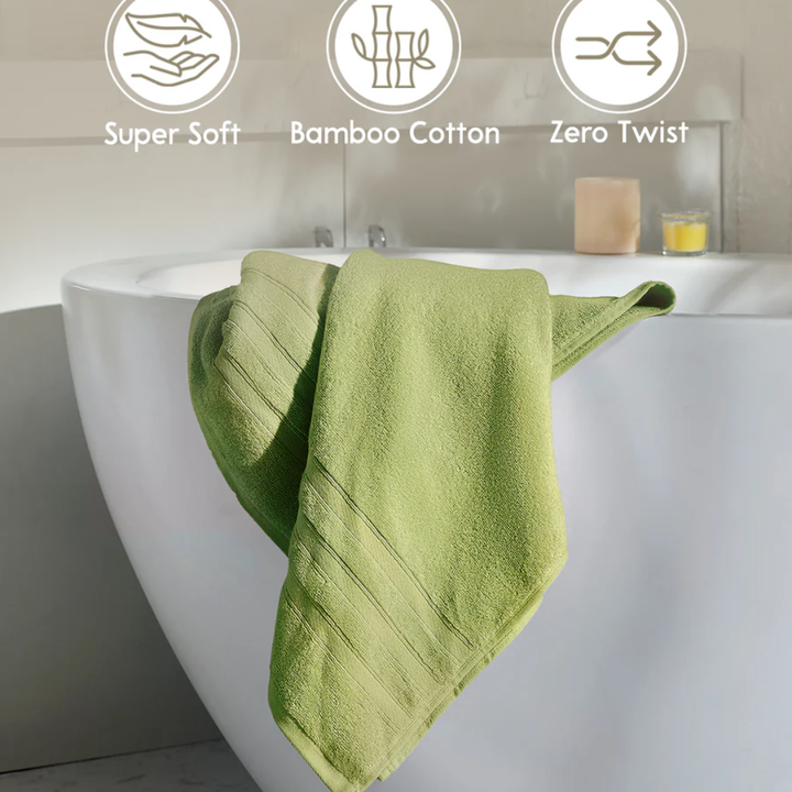 Boutique Living Zen Living Bath Towels Sap Green