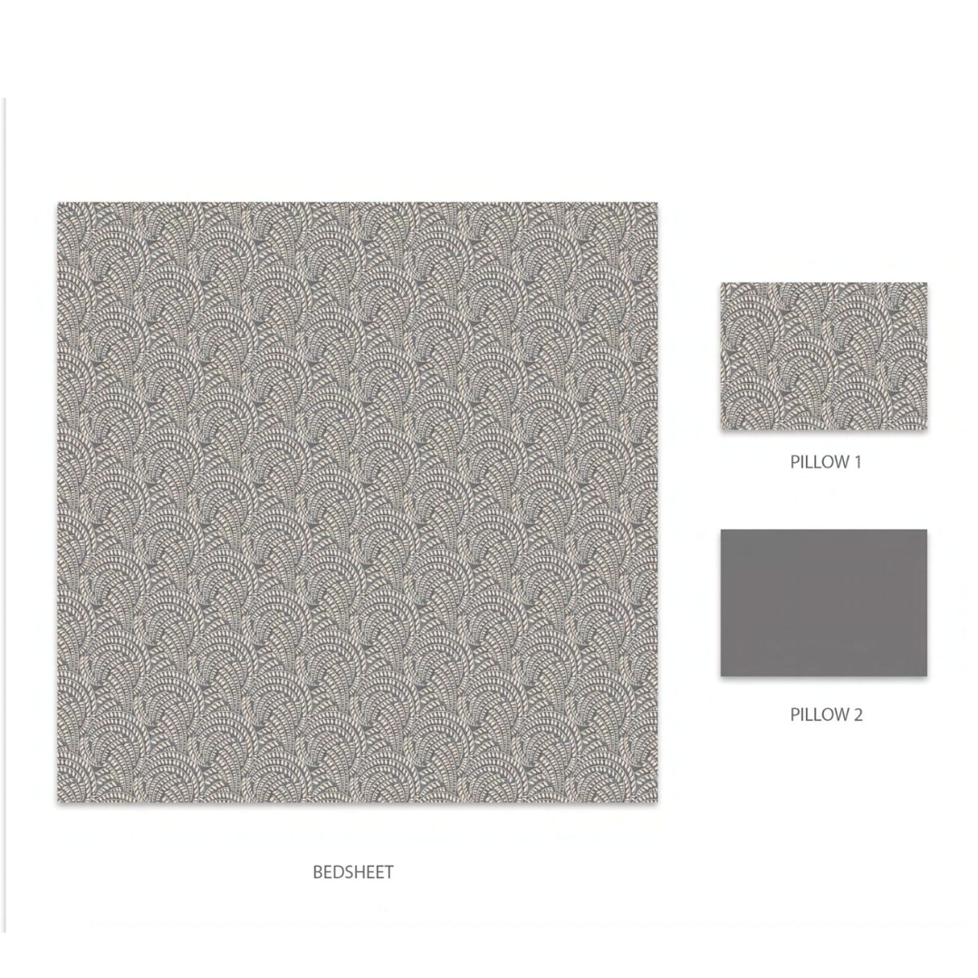 My Trident – Indulgence King Bedsheet - Notch Charcoal