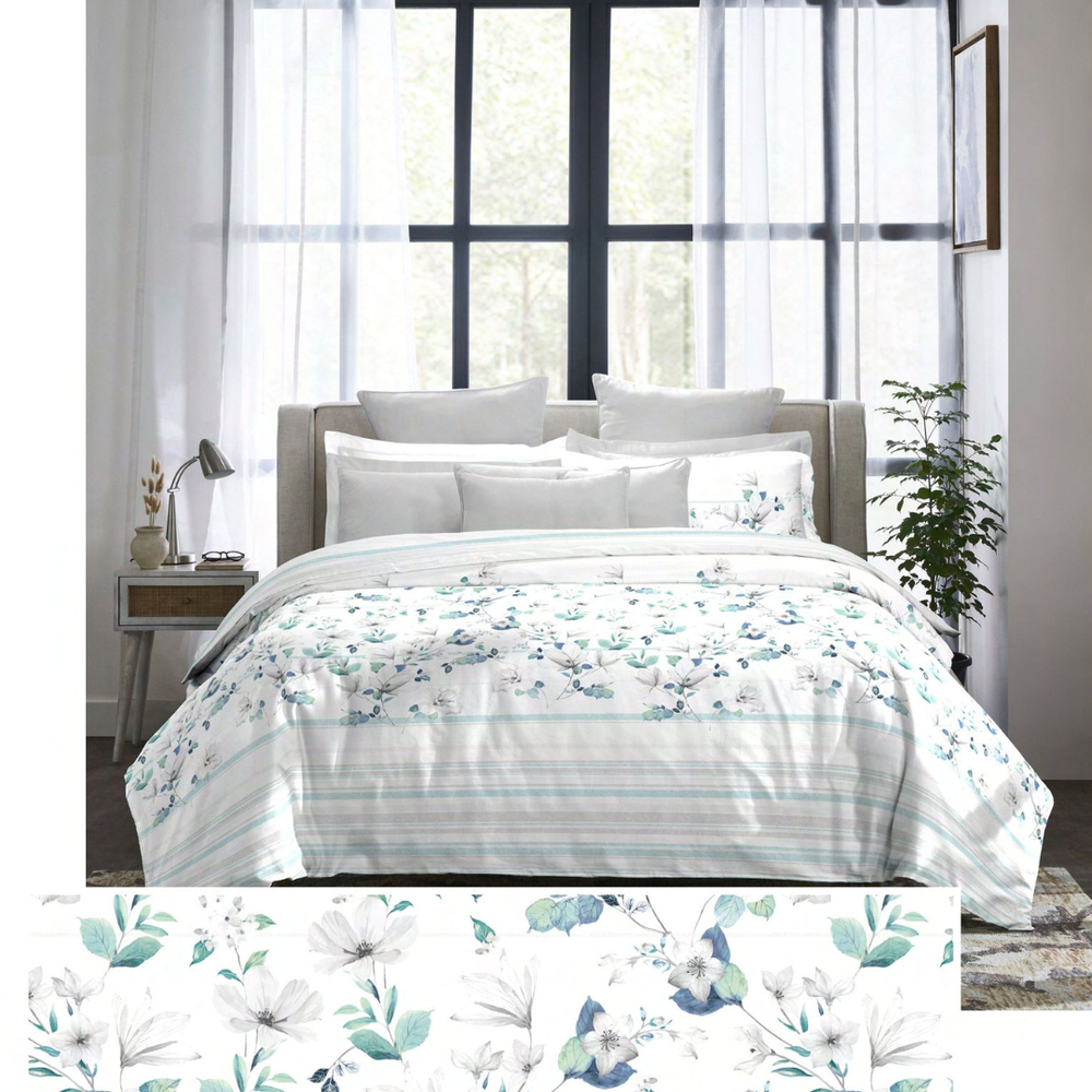 myTrident – Indulgence King Bedsheet - Camillia Marine