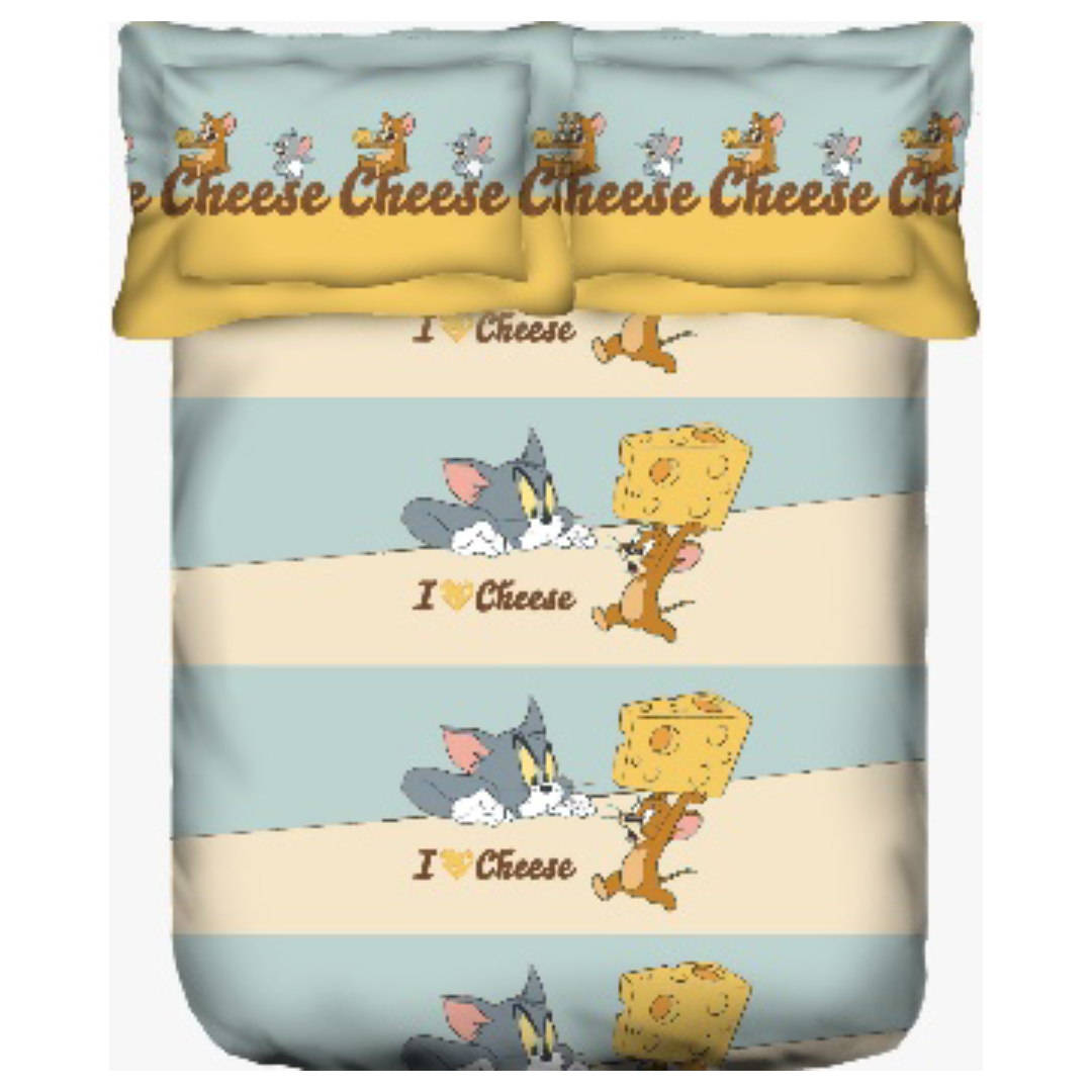 Portico Kids  Double Size Bedsheet – Tom & Jerry