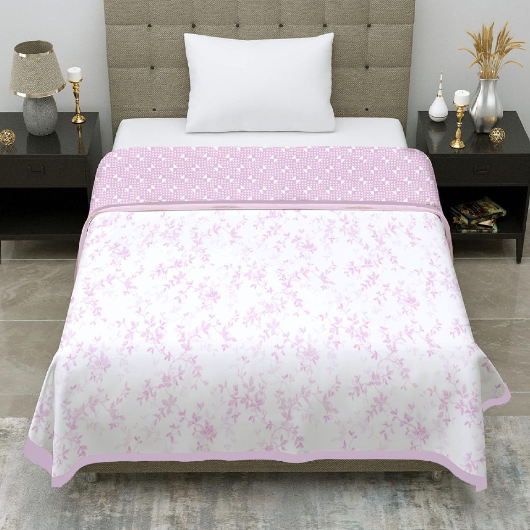 Premium Reversible Cotton Single Dohar | Soft & Breathable Summer Blanket