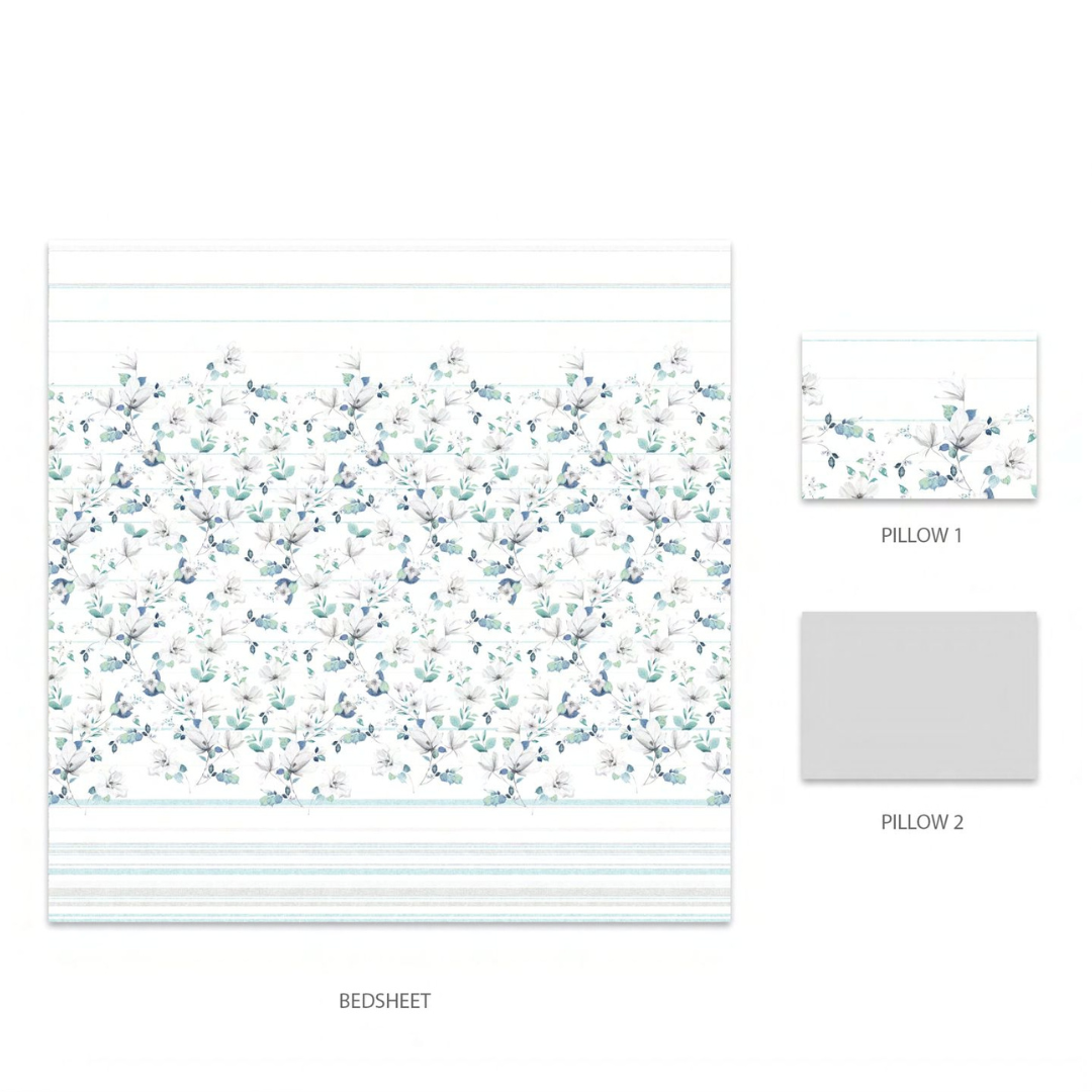 My Trident – Indulgence King Bedsheet - Camillia Marine
