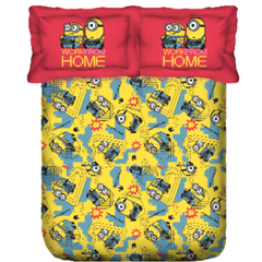 Portico Kids  Double Size Bedsheet – Minions Yellow