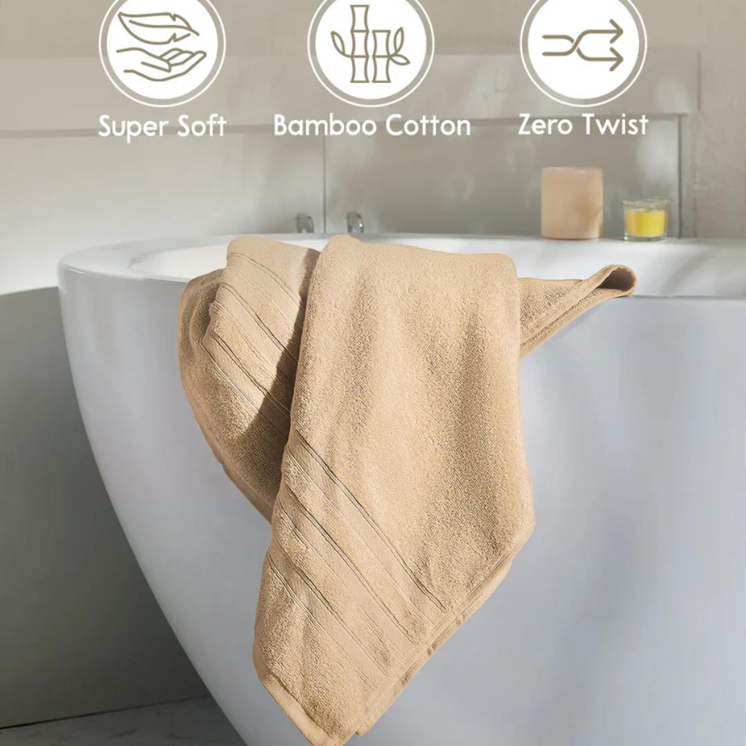 Boutique Living Zen Living Bath Towels Grey Sand