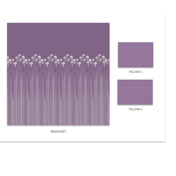 My Trident Aroma King Bedsheet – Iris Lavender