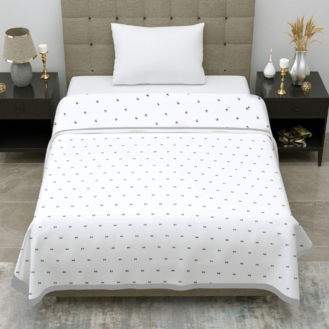 Premium Reversible Cotton Single Dohar | Soft & Breathable Summer Blanket