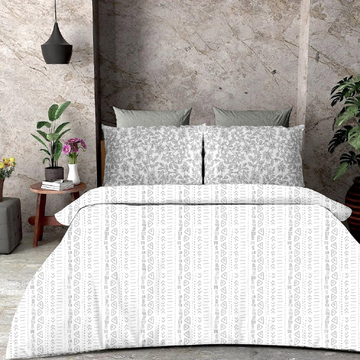 Royale King-Size Bedsheet | 100% Cotton | 250 TC Percale | Soft & Durable | White Colour